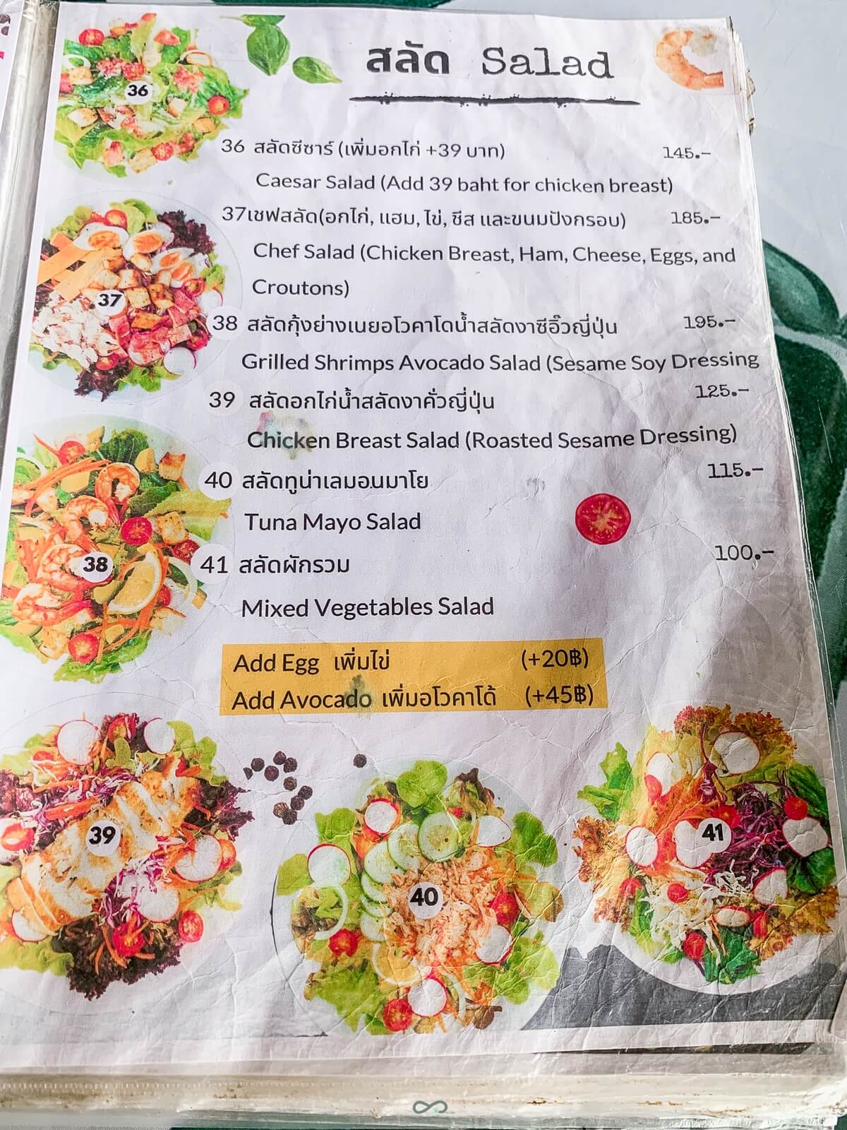 On The Hill Karon Restaurant Menu